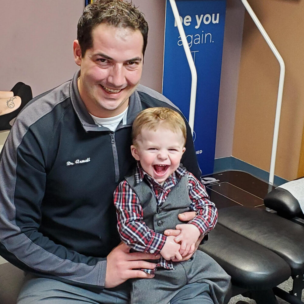 Aegan after adjusting happy