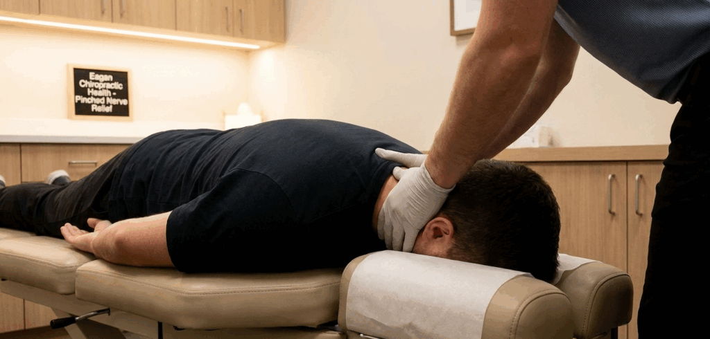 Pinched nerve treatment in Eagan, MN using chiropractic care to relieve nerve pressure and improve spinal movement